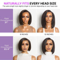 PreMax Wigs | Super Natural Hairline Silky Blunt Cut Bob Glueless 13x4 Frontal Lace Human Hair Short Wig Pre-Cut Lace