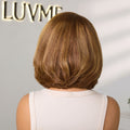 Limited Design | Toffee Brown Mix Blonde / Natural Black Layered Cut Glueless 5x5 Closure Lace Bob Wig