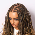 Get Free Wig | Readitress™ Ombre Honey Blonde French Curl Knotless Boho Braids HD Full Lace Long Wig Flexi Fit Invisi Drawstring Cap Pre-cut Lace - US Only