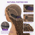 Readitress™ Ombre Honey Blonde French Curl Knotless Boho Braids HD Full Lace Long Wig Flexi Fit Invisi Drawstring Cap - US Only