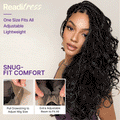 Readitress™ French Curl Knotless Boho Braids HD Full Lace Long Wig Flexi Fit Invisi Drawstring Cap - US Only