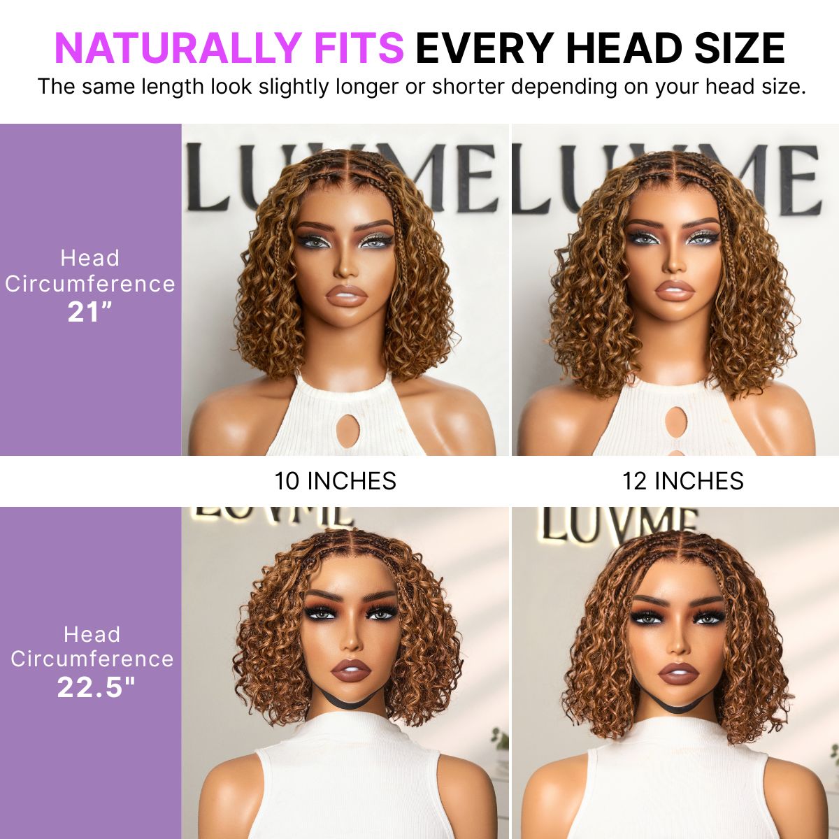 Get Free Wig | Readitress™ Boho Braids Deep Curly Glueless 5x5 Closure Lace with Braided Top Human Hair Wig Pre-Cut Lace - US Only