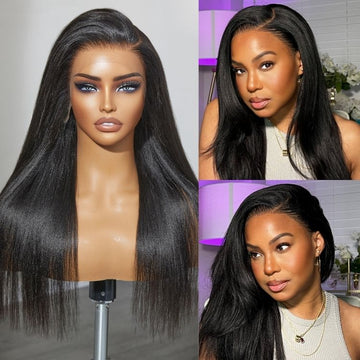 Get Free Wig | PreMax | Nature Max Yaki Straight Ear-to-ear Glueless 13x6 Frontal HD Lace C Part Wig Pre-cut Lace - US Only