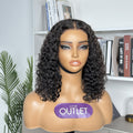 Outlet· 12'' ~16''| Natural Black Deep Wave Glueless 4x4 Lace Wig Pre-cut Lace