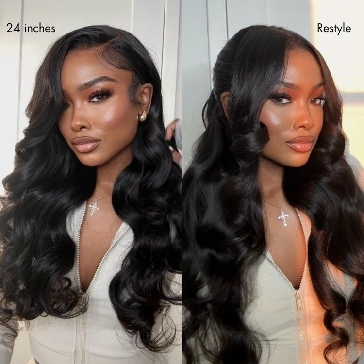 VIP ONLY | Luvme All-Day Comfort Wig 180% Density Bone Straight with Baby Hair / Loose Body Wave PartingMax Glueless 7x6 Closure HD Lace Wig Pre-Cut Lace