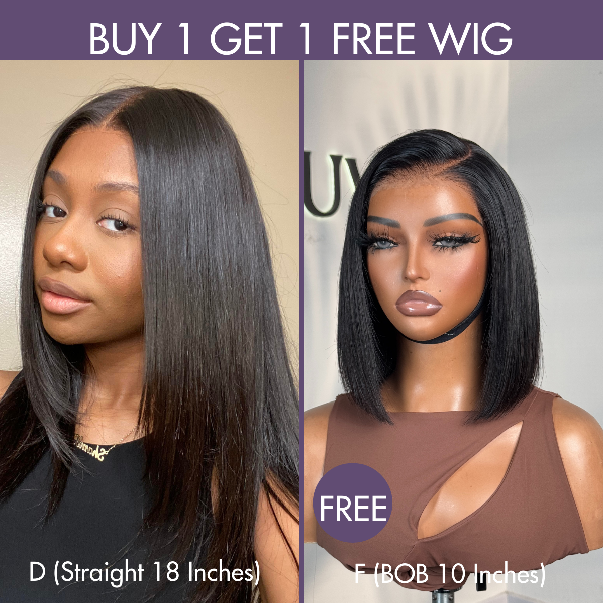 BOGO | Final Deal 18 inches to 22 inches  | 8 Styles Available Only 50 Left | No Code Needed | US ONLY
