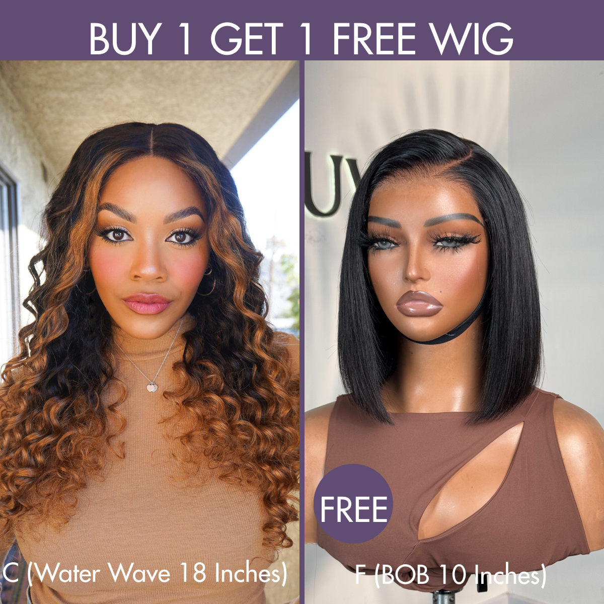 BOGO | Final Deal 18 inches to 22 inches  | 8 Styles Available Only 50 Left | No Code Needed | US ONLY