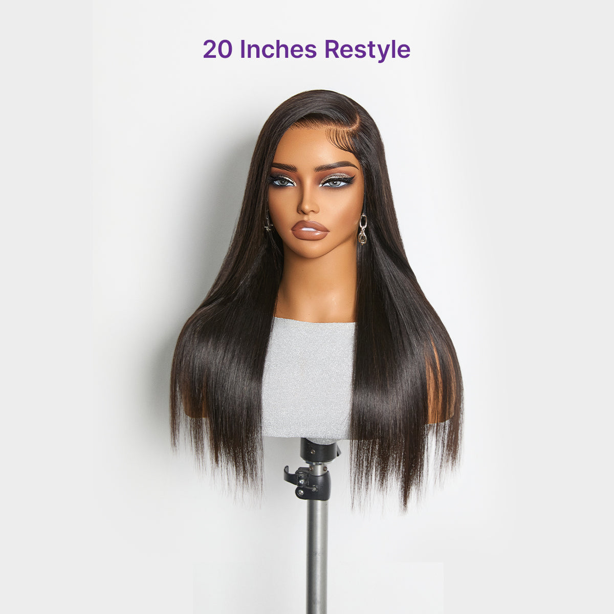 MyOwn-Fit™ PartingMax Glueless Personalized Comfort Wig 250% Density Bone Straight with Baby Hair 7x6 Closure HD Lace Wig Pre Cut & Plucked & Bleached Ready to Go