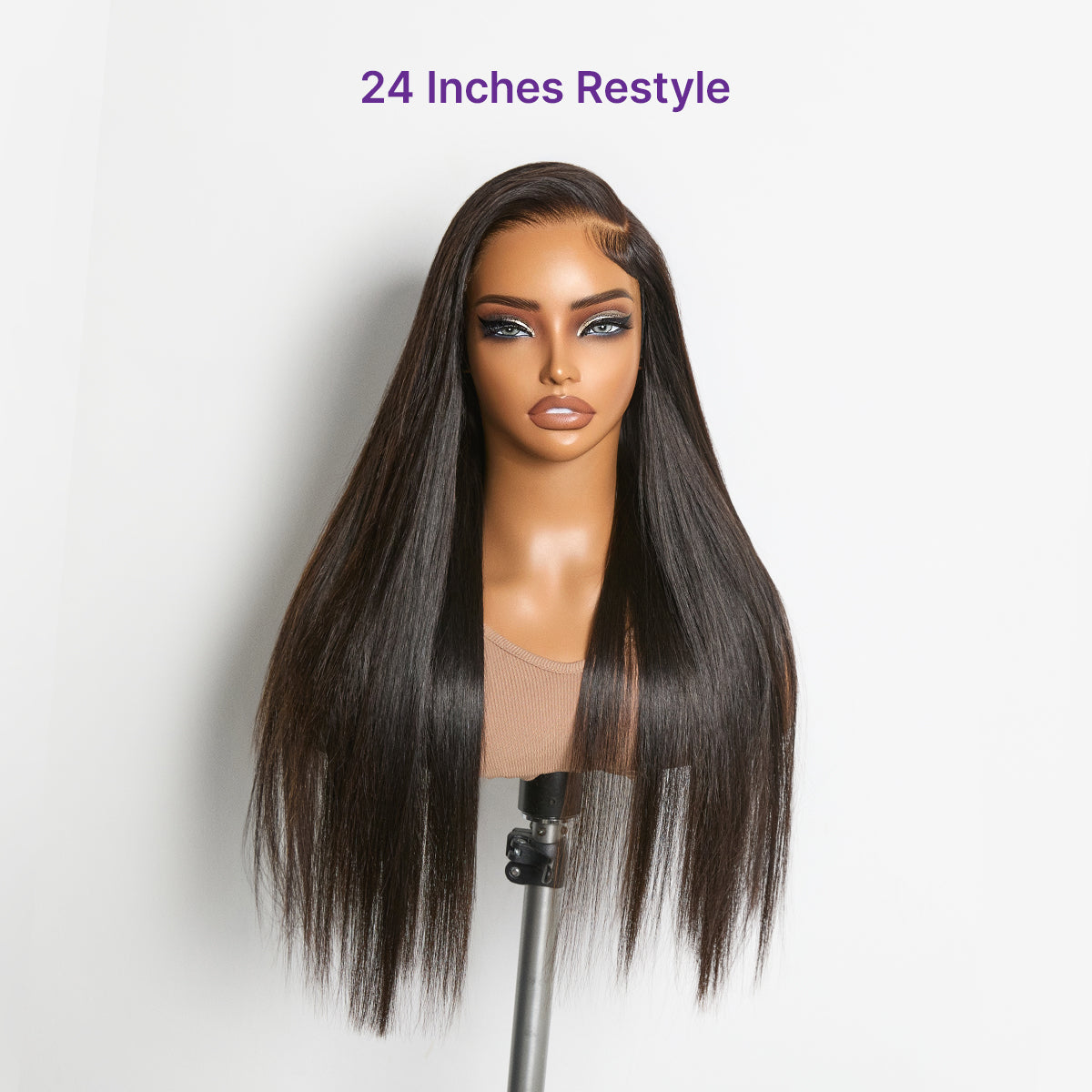 MyOwn-Fit™ PartingMax Glueless Personalized Comfort Wig 250% Density Bone Straight with Baby Hair 7x6 Closure HD Lace Wig Pre Cut & Plucked & Bleached Ready to Go