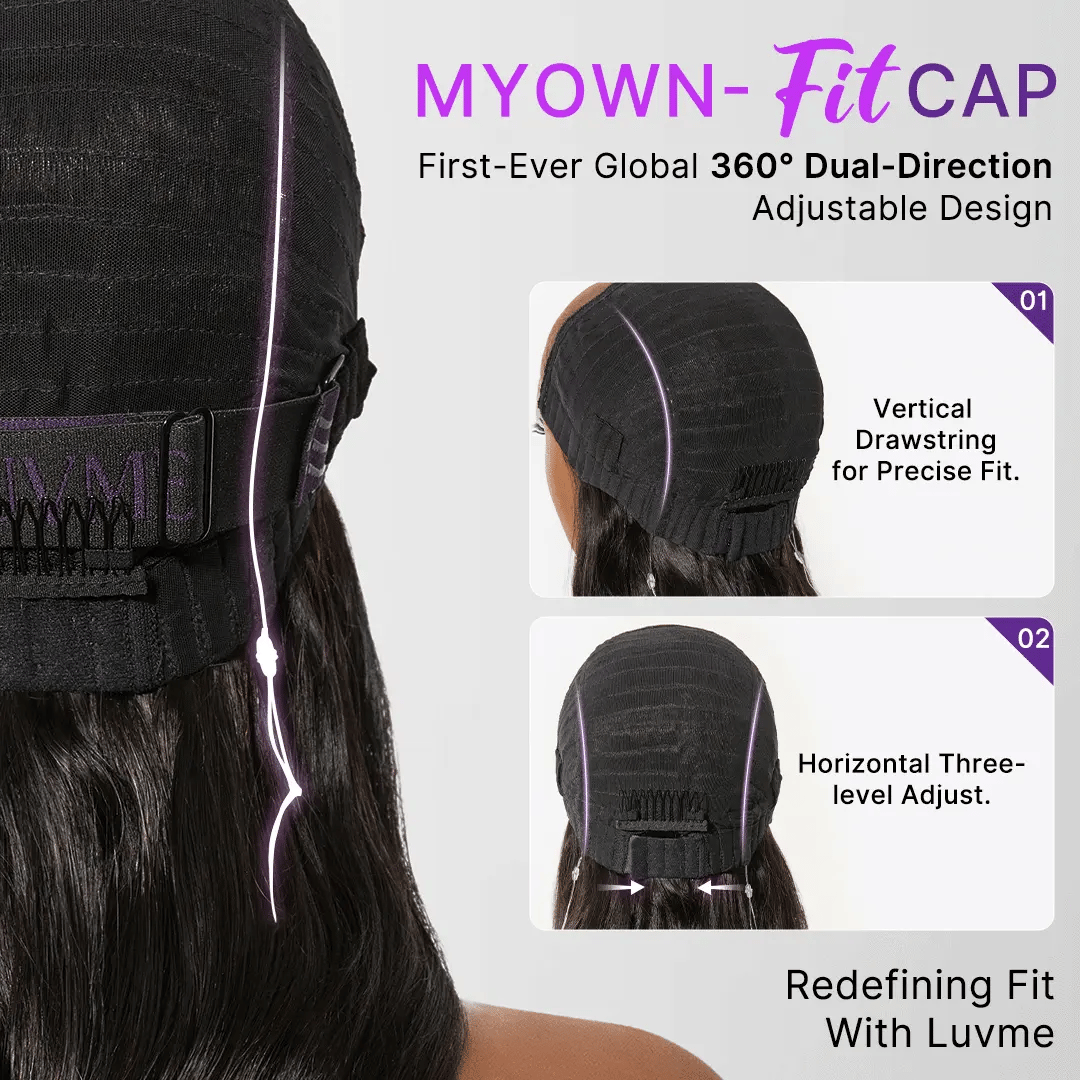 MyOwn-Fit™ Wig 180% Density Glueless 7x6 Closure HD Lace Loose Body Wave Short Wig Pre-Cut Lace