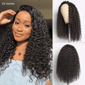 Luvme Too Easy Texture Half Wig 180% Density Fluffy Curly Glueless Flexi-Fit Drawstring Water Wave Wig