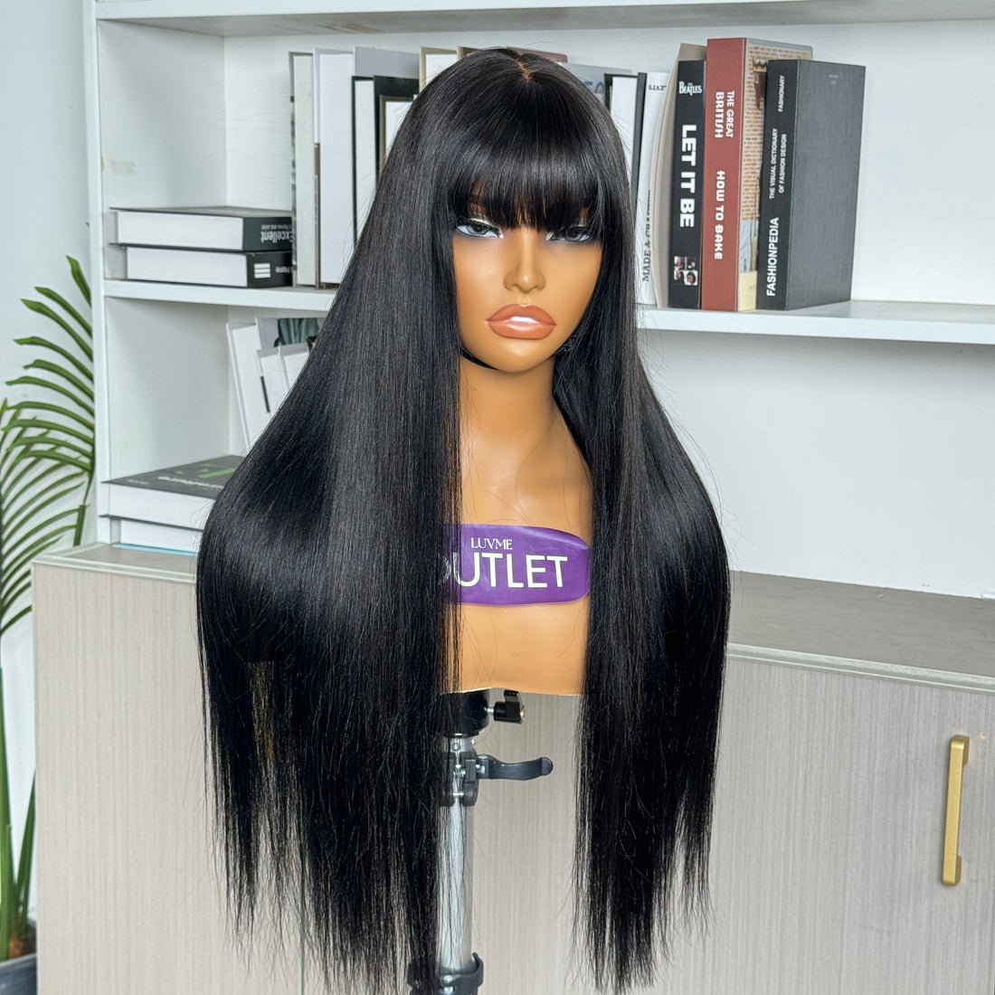 Outlet 16''-20''| Natural Black Yaki Minimalist Lace Glueless Wig 100% Human Hair