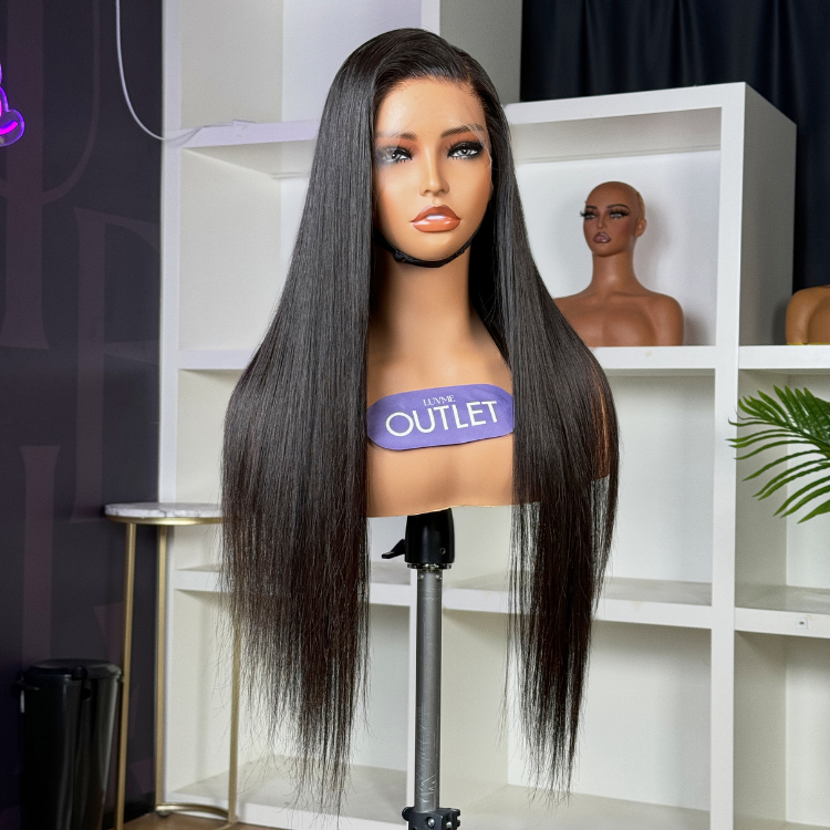 Outlet 16-22'' | 360 Lace Long Wig 100% Human Hair Body Wave / Straight Wig Pre-Cut Lace