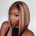 Glueless Piano Highlight 4x4 Closure Bob Wig - US Only