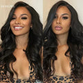 Honey Blonde Highlight / Black Loose Body Wave Glueless 13x4 Lace Front Wig