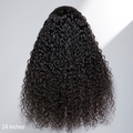 200% Density Water Wave 5x5 Closure HD Lace Glueless Long Wig 100% Human Hair  - US ONLY