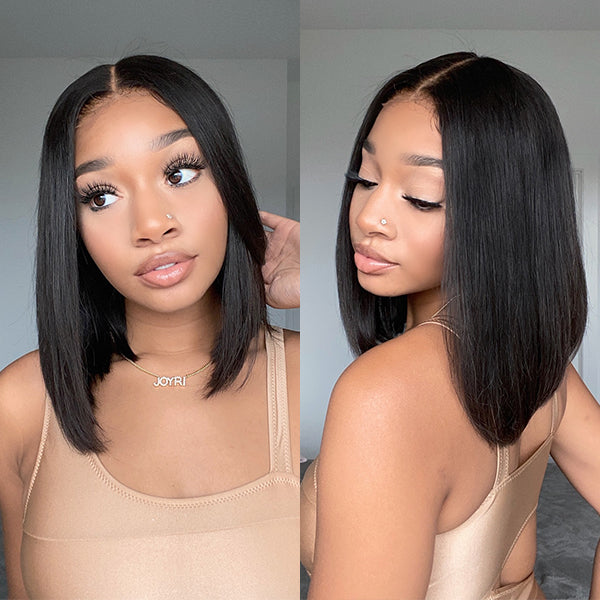 Exclusive Discount | Luvme Hair Beginner Friendly Glueless Silky Blunt Cut 4x4 Closure Bob Wig | Upgraded 2.0