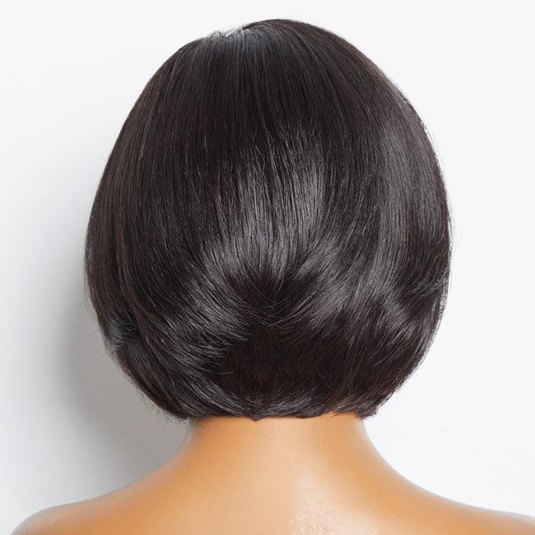 Final Restock | Mature Boss Pixie Cut with Swept Bangs Glueless Minimalist HD Lace Bob Wig - US Only