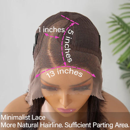 Final Restock | Natural Color Side Part Water Wave Minimalist Lace Wig  - US Only