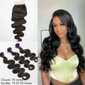 Upgraded Brazilian Hair Body Wave 3 Bundles with 5x5 HD Lace Closure
