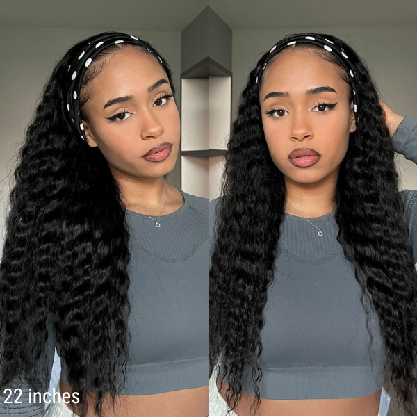 Final Restock | Throw On & Go Flowy Bohemian Curly Headband Long Wig - US Only