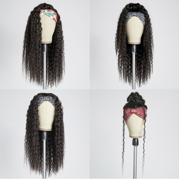 Final Restock | Throw On & Go Flowy Bohemian Curly Headband Long Wig - US Only