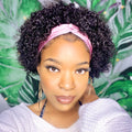 Outlet· 8' ~22''| Throw On & Go | Short Jerry Curl Headband Wig